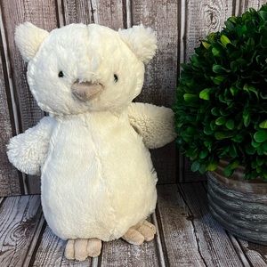 Jellycat Bashful Owl - EUC stuffed animal owl plush plushie